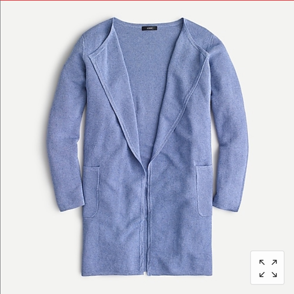 NWT Juliette Collarless Sweater blazer